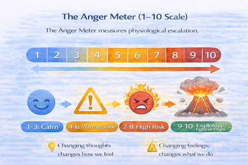 Anger Meter 1-10 Scale Diagram